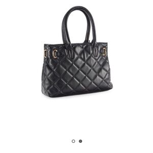 Badgley Mischka Small Quilted Two-Way Tote